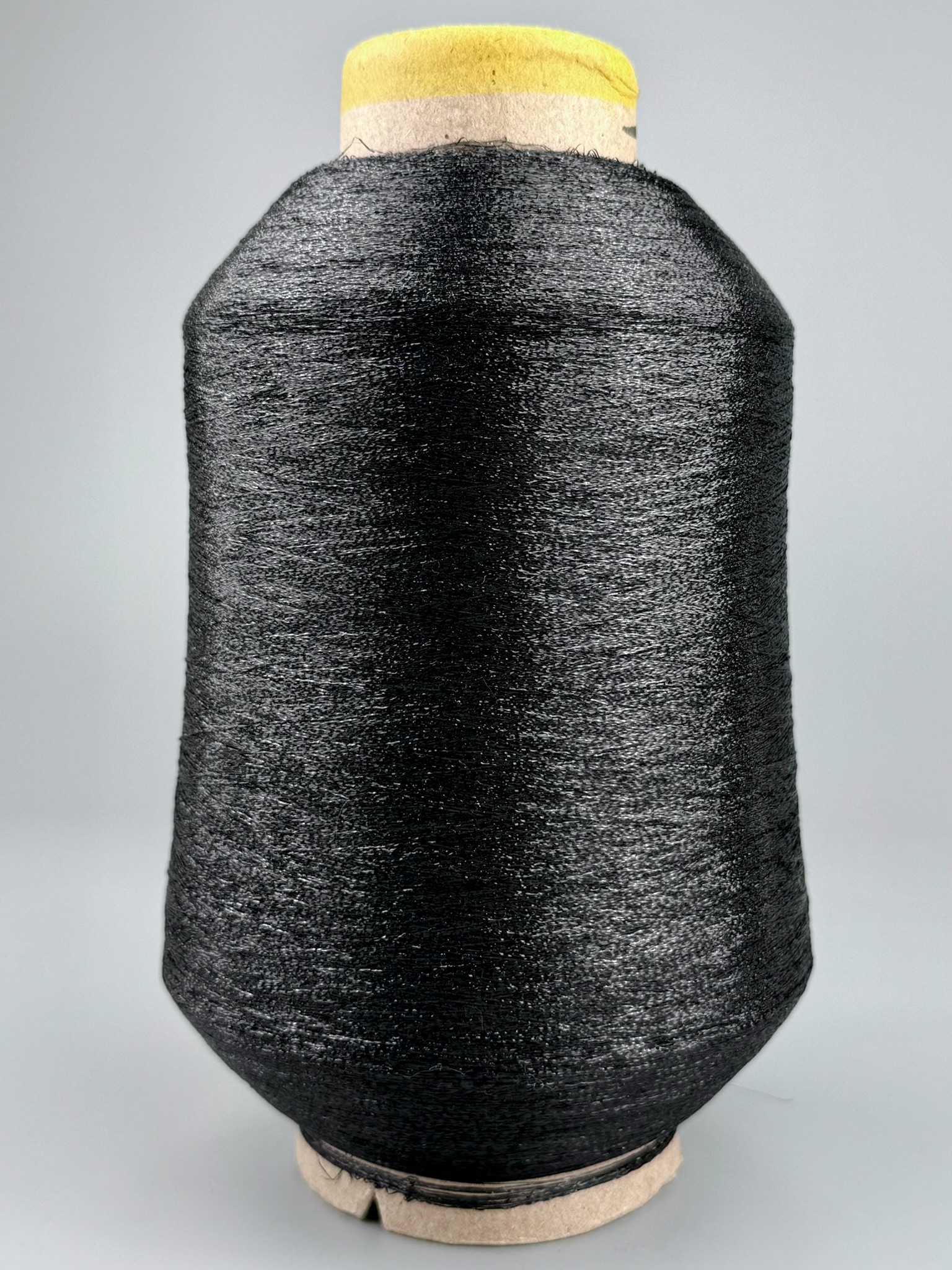 Lurexgarn 10000m/100g – Metallfaser col. Anthrazit foto 2